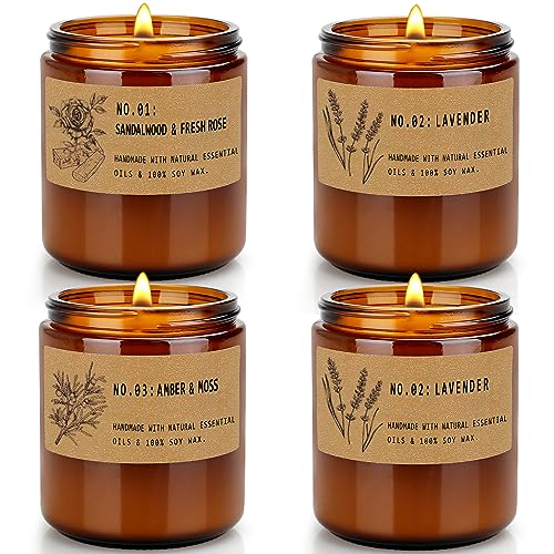 Scented Candles for Home, 4 Pack 28 Oz Candle Gift Set