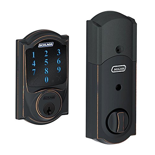 Schlage BE469ZPVCAM716 Bronze Connect Camelot Touchscreen with Alarm & Z-Wave