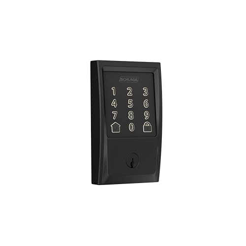 Schlage BE469ZPVCAM619 Satin Nickel Connect Camelot Touchscreen with  Built-in Alarm & Z-Wave 