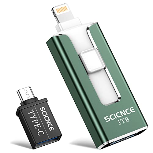 SCICNCE 1TB Photo Stick for iPhone Flash Drive