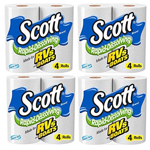 Scott Rapid Dissolve Bath Tissue (16 Rolls)
