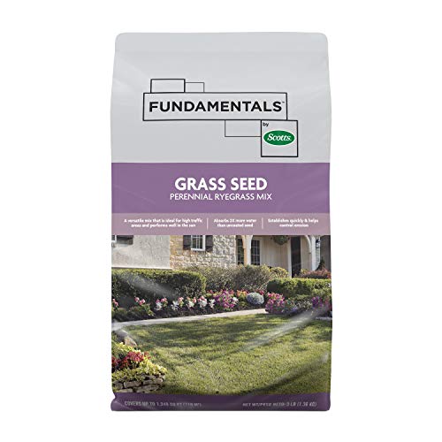 Scotts Grass Seed Perennial Ryegrass Mix - Ideal for Sunny, High Traffic Areas and Erosion Control