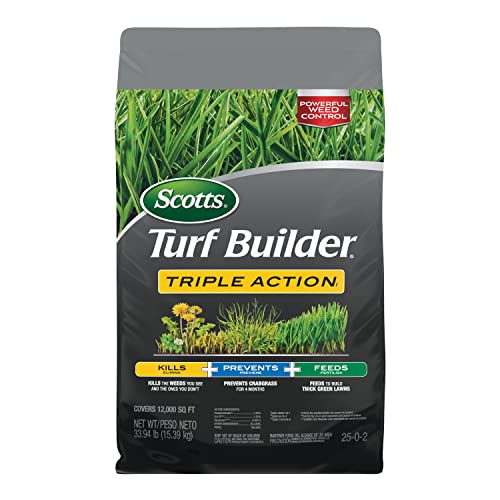 Scotts Turf Builder Triple Action1 - 3-in-1 Weed Control, 33.94 lbs.