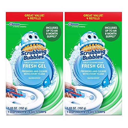 Scrubbing Bubbles Fresh Gel Toilet Cleaning Stamp Refill Value Pack