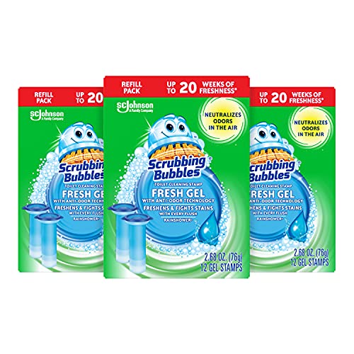 Scrubbing Bubbles Toilet Cleaning Stamp Refill, Rainshower