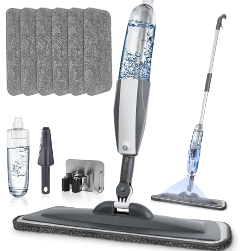 SDARISB Spray Mop with Washable Microfiber Pads and Accessories