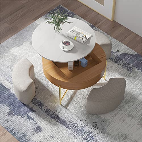Sdorens Lift Top Coffee Table with Stools and Storage