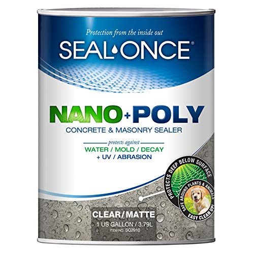 Seal-Once NANO + POLY Concrete and Masonry Sealer