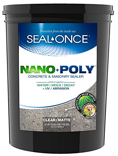 SEAL-ONCE Nano+Poly Concrete & Masonry Penetrating Sealer & Waterproofer