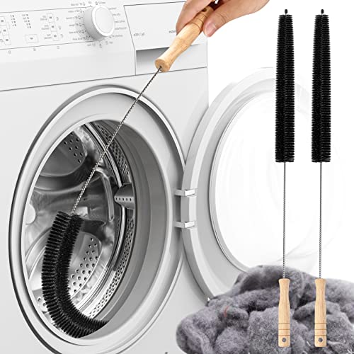 Practical Washing Machine Dryer Vent Cleaning Brush Lint Brush Vent Catcher  Cleaner Long Flexible Refrigerator Coil Brush 