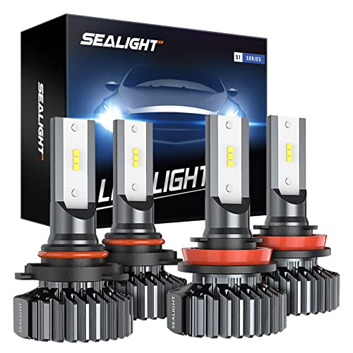 SEALIGHT LED Bulbs Combo, Super Bright Cool White, Pack of 4