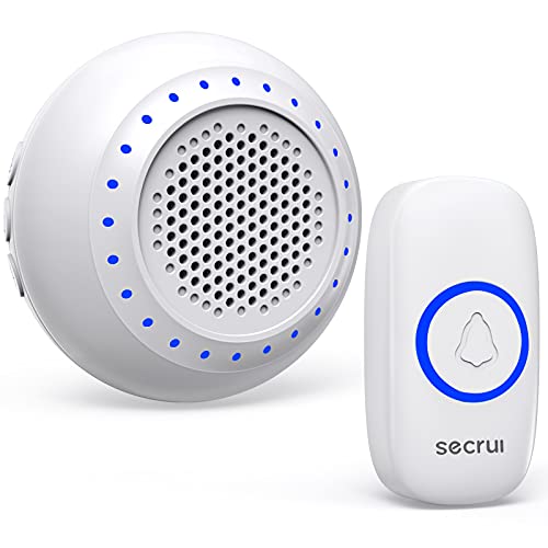 SECRUI Wireless Doorbell: 1000ft Range, 5 Volume Levels, Waterproof, 32 Chimes