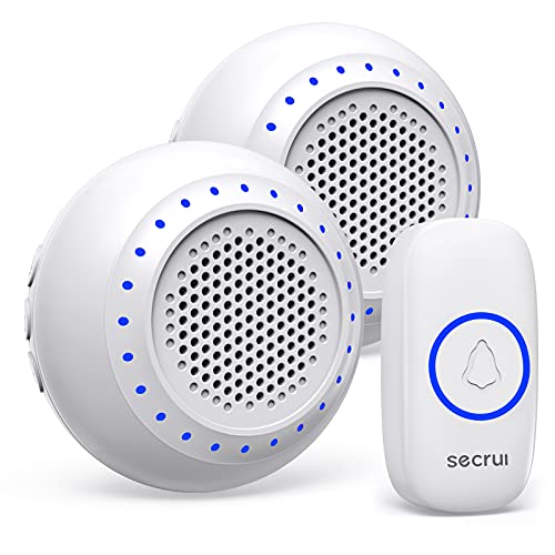 SECRUI Wireless Doorbell with 2 Receivers