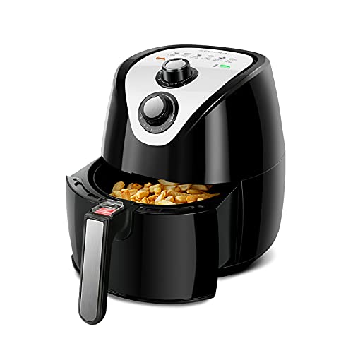 CROWNFUL 7 Quart Air Fryer, Oilless Electric Cooker with 8 Cooking  Functions, LCD Digital Touch Screen with Precise Temperature Control, Shake