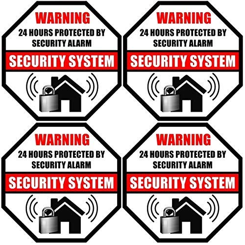 Security Burglar Alarm System Sticker