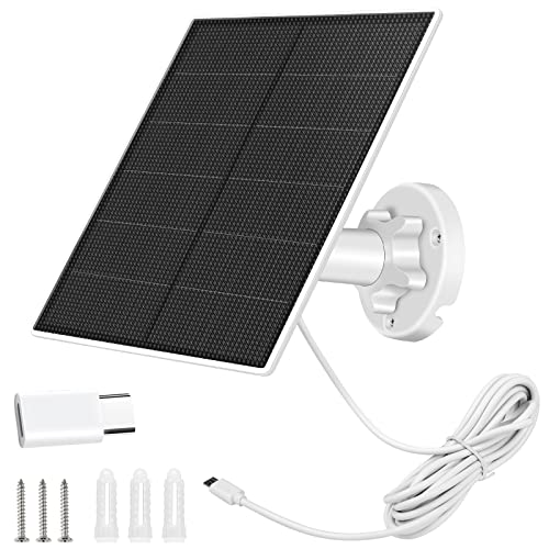 Security Camera Solar Panel with Adjustable Mounting
