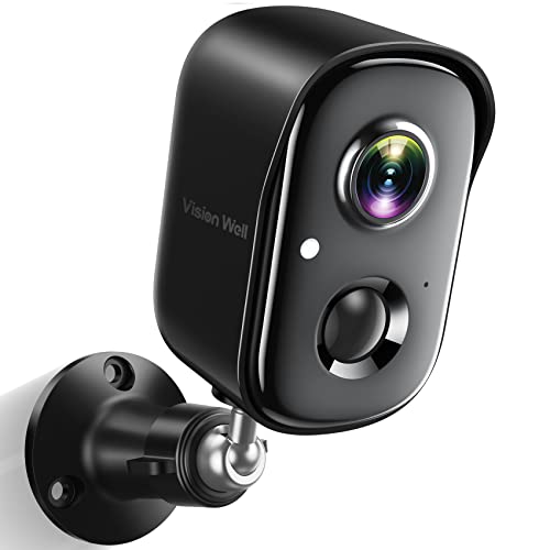 Security Cameras Wireless Outdoor, 1080P Battery Powered AI Motion Detection Spotlight Siren Alarm WiFi Surveillance Indoor Home Camera