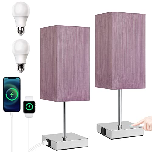 SEEDED-DESIGN Touch Lamps for Bedrooms Set of 2