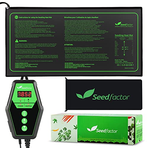 Seedfactor Seedling Heat Mat and Digital Thermostat Combo Set