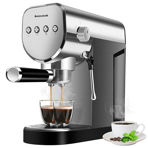 Seeutek Espresso Machine with Milk Frother