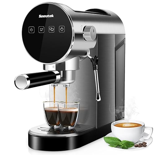 Seeutek Espresso Machine with Milk Frother Steam Wand