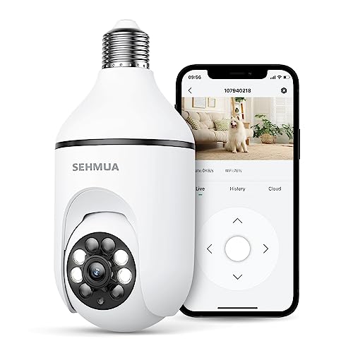 SEHMUA 2K Light Bulb Security Camera