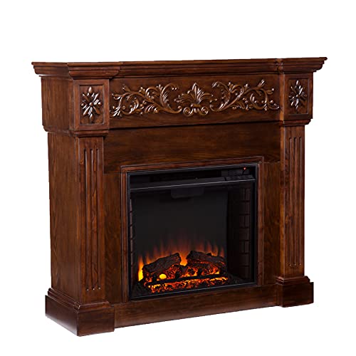 SEI Furniture Calvert 44" Electric Fireplace, Espresso