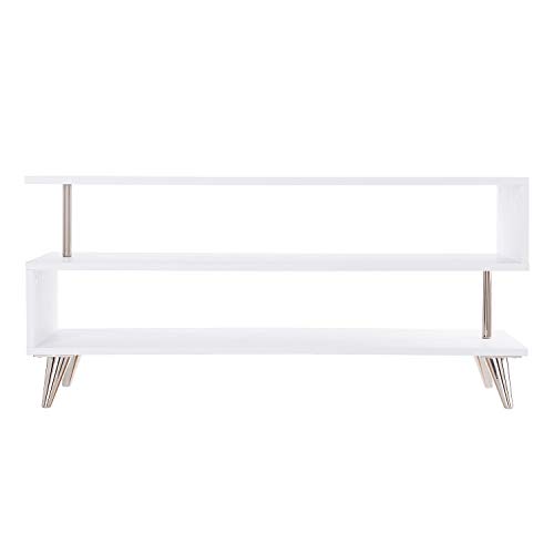 SEI Furniture Sills Low Profile TV Stand, White