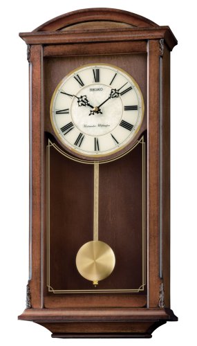 SEIKO Arched Wall Clock with Pendulum