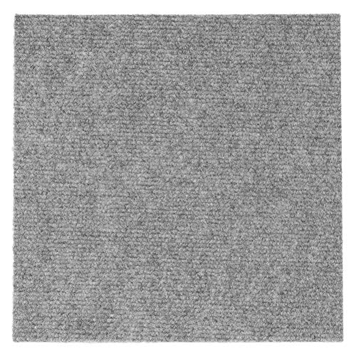 Peel and Stick Carpet Floor Tiles - 12 Tiles/12 sq Ft by YWSHUF