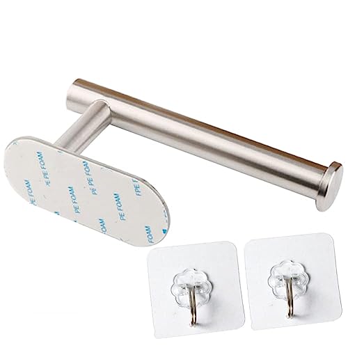 Command Toilet Paper Holder Satin Nickel with Water Resistant Command  Strips, Rust Resistant Bathroom Organizer