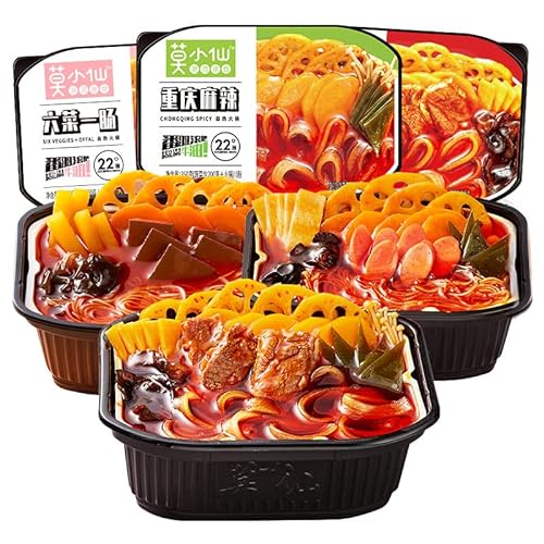 Self Heating Hot Pot Combo Set no Electric Hotpot Self Cooking Instant Ramen Noodle Soup Base Spicy Camping Party Snacks Food (Hotpot Combo [D] 2boxes)