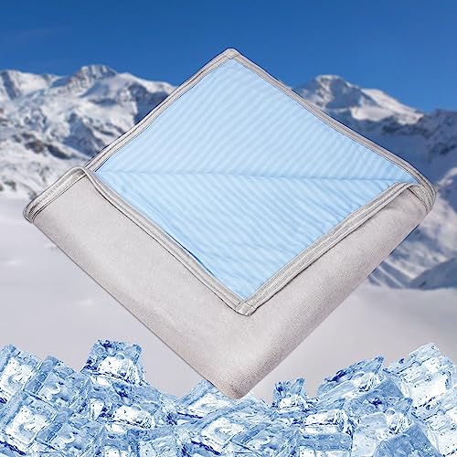 Sendowtek Cooling Blanket for Summer Hot Sleepers - Double-Sided Soft Cooling Throw Blanket Cooling Fabric Cool Blankets for Bed Weighted Cold Summer Blanket for Sleeping Couch Home - 80"x60"