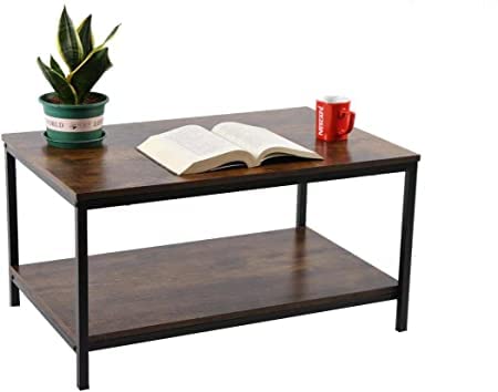 SENIG Coffee Table with Storage Shelf