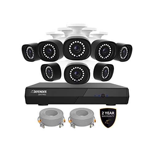 Sentinel 4K PoE NVR Security System with 8 Cameras