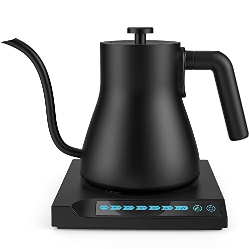 Seoukin Stainless Steel Electric Gooseneck Kettle with Temperature Control