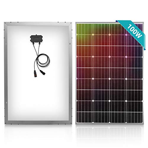 SereneLife 100W 12V Mono Solar Panel Starter Kit