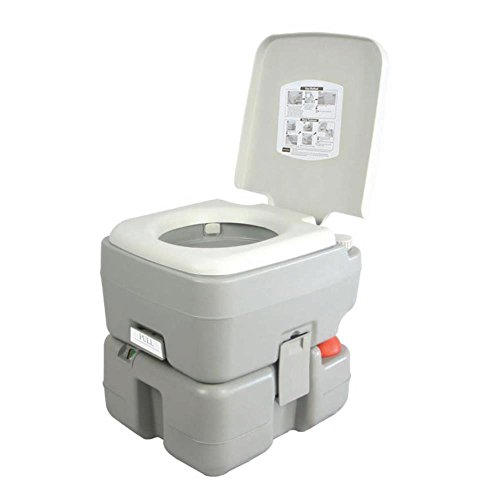 SereneLife Portable Toilet - Indoor Outdoor Toilet with Carry Bag