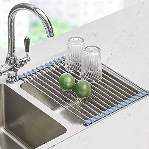 Fit Sink 24.5- 32 L】 2023 Version Over Sink Dish Drying Rack