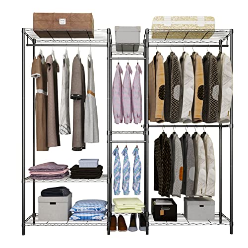 MoNiBloom Clothes Rack, Heavy Duty Clothing Rack for Hanging