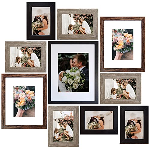 SESEAT 10-Piece Picture Frame Collage Set