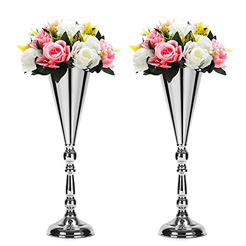 Set of 2 Tabletop Wedding Flower Vases