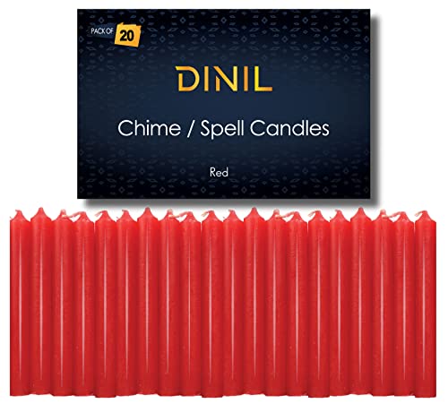 Set of 20 Red Spell & Chime Candles