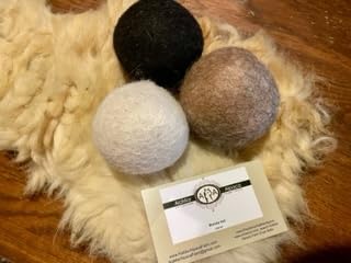 Set of 3 Alpaca Wool Dryer Balls