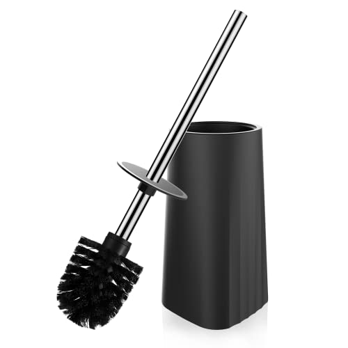Compact Stainless Steel Toilet Brush and Holder Set by SetSail