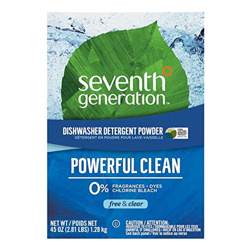 Seventh Generation 22150EA Natural Automatic Dishwasher Powder Free & Clear 45oz Box
