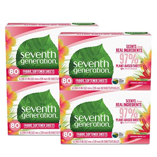 Seventh Generation Dryer Sheets Fabric Softener - Tropical Grove