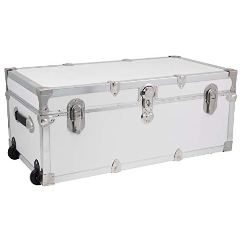 Seward Trunk Footlocker with Nickel Trim