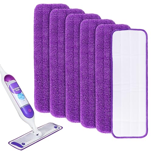 Sgizoku 15" Replacement Wet/Dry Mop Pads for Swiffer PowerMop, 6 Pack