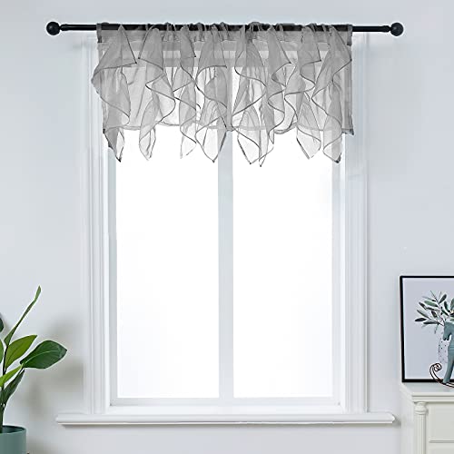 Shabby Chic Ruffle Valance Curtains